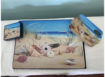 Collection Of Seashell Coasters And Placemats