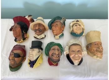 Collection Of Bossons Chalkware Heads