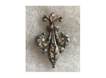 Beautiful Fleur De Lis Pin In Silver Tone