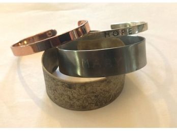 FOUR Cuffs, Various Metals