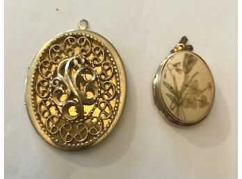 TWO Pendant Lockets