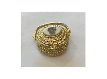 Gold Tone Nantucket Basket Pin