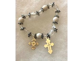 Bracelet With 2 Different Crosses