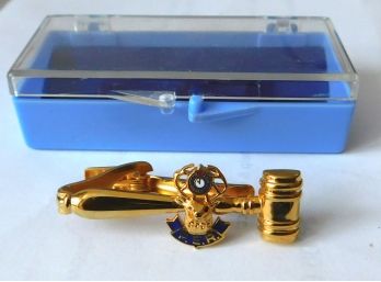 'P.E.R.' Tie Clasp, Unused, Mint In Box