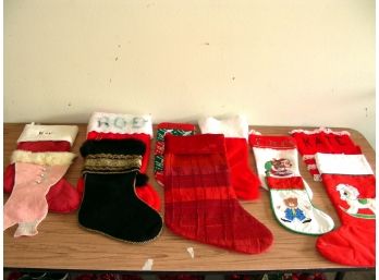 14 Christmas Stockings, Some With Names