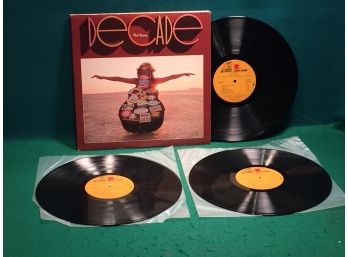 Neil Young. Decade. 1976 Triple Vinyl LP Record Album. Vinyl Is Near Mint. Trifold Jacket Is Near Mint.