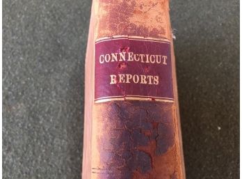 Antique Leather Bound Hard Cover Book. The Supreme Court Cases. N.Y.N.H. & Hartford Railroad, Derby R.R.