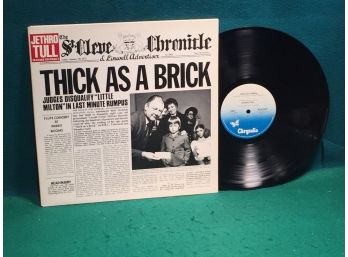 Jethro Tull. Thick As A Brick. Vinyl LP Record Album. Vinyl Is Near Mint. Gatefold Jacket Is Near Mint.