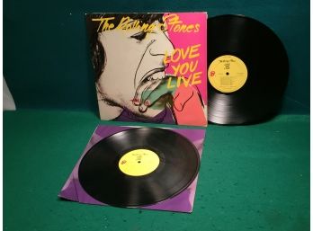 The Rolling Stones. Love You Live. 1977 Double Vinyl LP Record Album.  Recorded Live In Paris Toronto 1976/77.