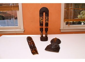 Three African Wood Carvings