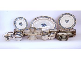 Fine Lenox Dinner Service In The Autumn Pattern - 65 Pieces