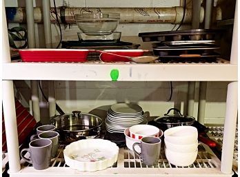 Two Shelves Miscellaneous Cookware