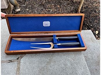 Lauffer Carvingware Carving Set In Wooden Case