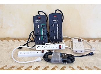 X Group Of Power Strips/ Surge Protectors, Two By Monster Cable