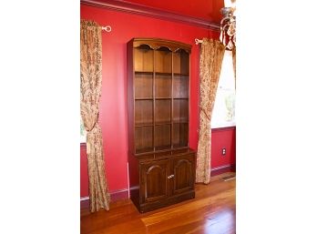 Mahogany Dark Stained Display Cabinet