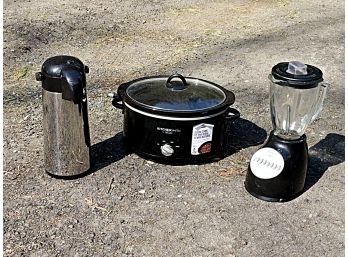 Kitchen Smith Slow Cooker, Oster Blender & Coffee  Caraf