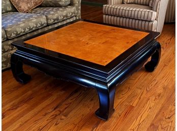 Large Low Square Ethan Allen Coffee Table