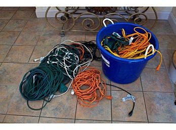 Very Large Group Of Extension Cords