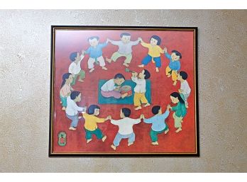 Wonderful Oriental Print Depicting Children