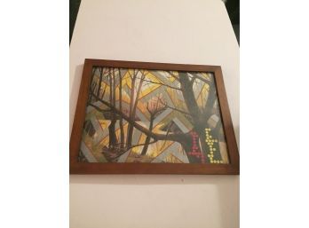 Unique Mixed Media Forest Swamp Scene By Joe Ryckebosch Titled Identify