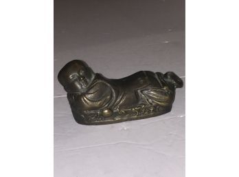 Antique Bronze Laying Buddha