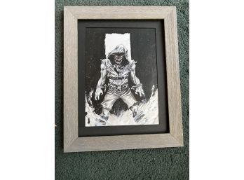 Graphic Artist Comic Style Artwork, Signed & Framed