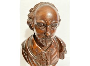 Antique 1700s Colonial Early American Furniture Wooden Carved Finial Shakespeare Bust