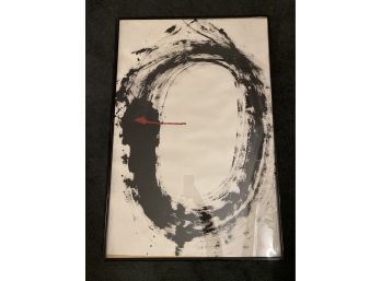 Large Minimalist Abstract Oil On Paper