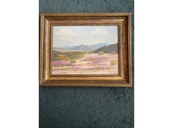 Landscape Oil On Canvas By California Artist David R Linder, Signed & Framed