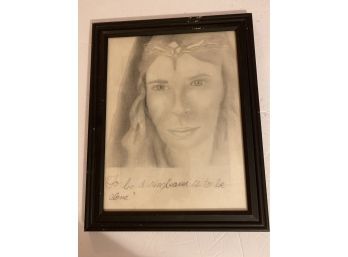 Graphite Portrait Of Tolkiens Galadriel From Lord Of The Rings