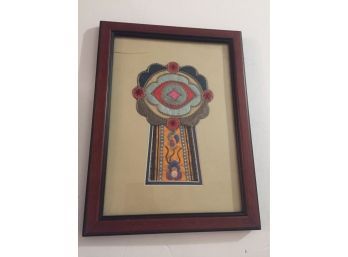 Amazing Chinese Silk Needlepoint Framed And Double Matted