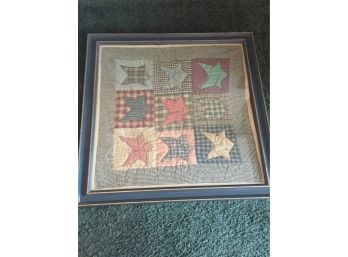 Amazing Antique Needlepoint Quilt Framed!