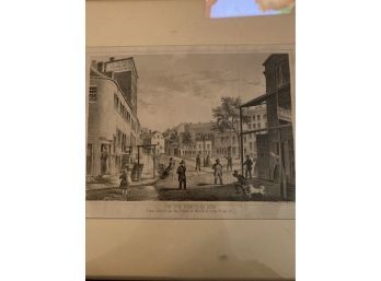 Antique Engraving Print Of The Five Points In 1859 For DT Valentines Manual