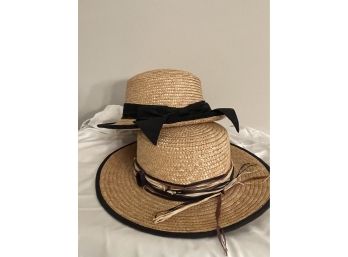 LORD & TAYLORS Straw Hats Pair Size Small-Medium