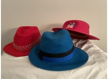 Group Of Three Hats  Size Small-Medium