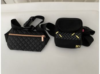 My Tag A Longs & Quilted Black Fanny Packs