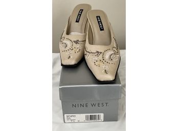 NINE WEST NWFabrice Beige Fabric Size 7.5M