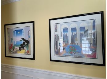 Two Thomas Mc Knight (American, 1941) Framed Prints