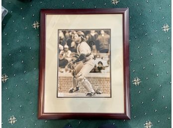 Framed NY Mets Mike Piazza Photograph (1996)