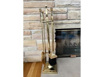 Beautiful Brass Fireplace Tools