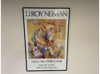 LeRoy Neiman NBA All Star Game (1977) Framed Poster