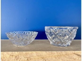 Two Tiffany & Co Small Crystal Bowls