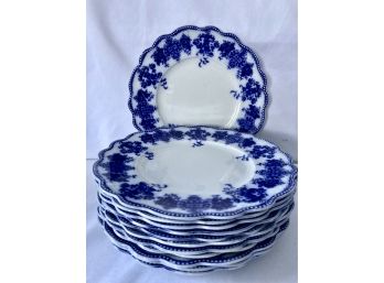 Clarence Flow Blue By Grindley 8' Plates