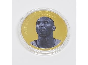 Beautiful Uncirculated Gold Plated Kobe Bryant Collectible Coin