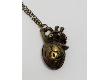 Very Cool Anatomically Correct Heart Pendant & Chain