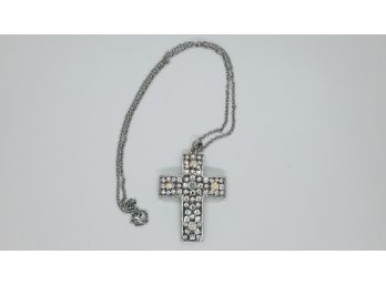 2 1/2' Cross With Many Rhinestones