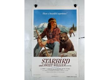 Vintage Folded One Sheet Movie Poster Starbird And Sweet William 1975