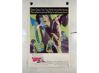 Vintage Folded One Sheet Movie Poster Twisted Nerve