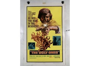 Vintage Folded One Sheet Movie Poster The Ugly Ones 1968