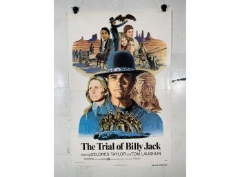 Vintage Folded One Sheet Movie Poster The Trial Of Billy Jack